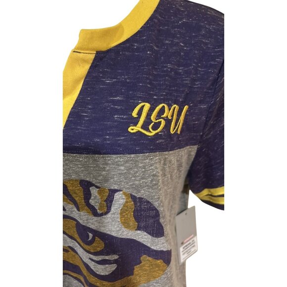 LSU Tigers Women's Shirt Colosseum Athletics Size Medium Purple Football New - Picture 5 of 7